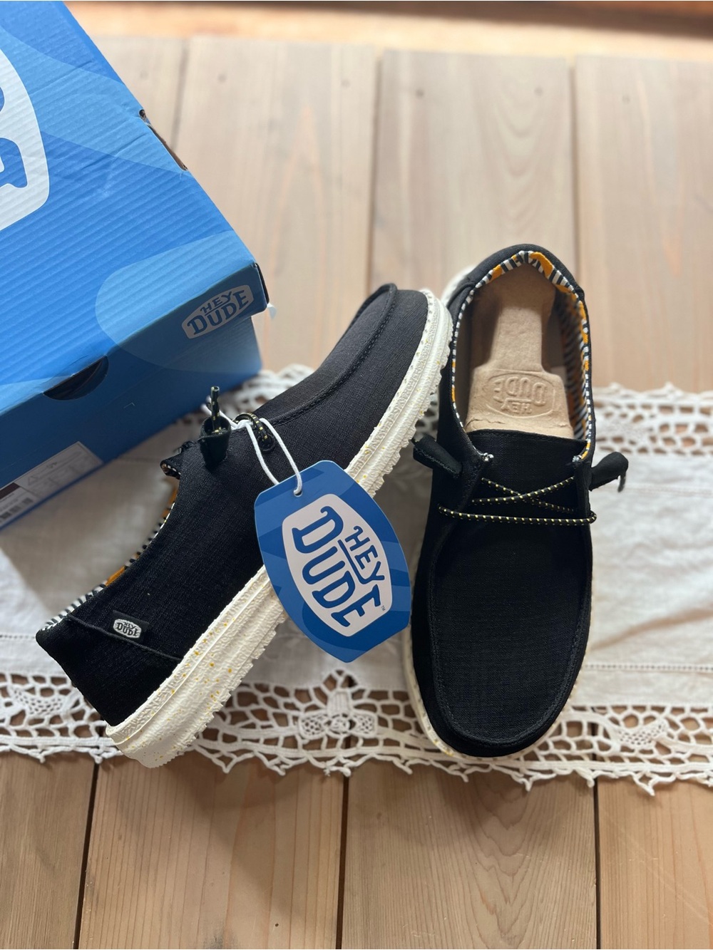 Hey Dudes Wendy Black Women’s Size 7 NWT